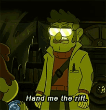 Hand Me The Rift Gravity Falls GIF - Hand Me The Rift Gravity Falls Ford GIFs