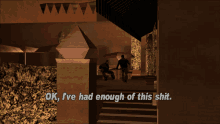 Gtagif Gta One Liners GIF - Gtagif Gta One Liners Ok Ive Had Enough Of This Shit GIFs