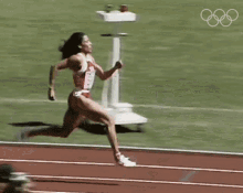 Sprinting Florence Griffith Joyner GIF - Sprinting Florence Griffith Joyner International Olympic Committee250days GIFs