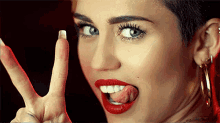 How You Doing Tongue Out GIF - How You Doing Tongue Out Miley Cyrus GIFs