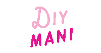 Pink Diy Mani Sticker - Pink Diy Mani Manicure Stickers