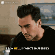 I Saw Hell Is Whats Happening Oh My God GIF - I Saw Hell Is Whats Happening Oh My God David Rose GIFs
