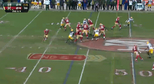 Kaepernick Takes It 55 Yards To The House GIF - NFL Football San Francisco  - Discover &amp; Share GIFs