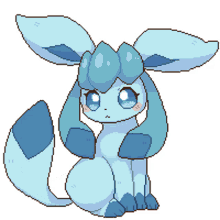 glaceon cute pokemon eveelution wagging tail