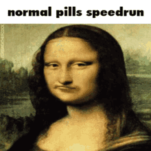 Normal Pills Speedrun Dream Mask GIF - Normal Pills Speedrun Dream Mask Mona Lisa GIFs