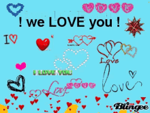 We Love You Hearts GIF - We Love You Love You Hearts GIFs