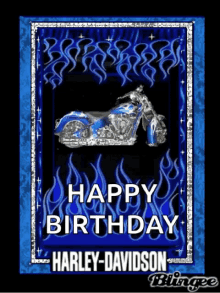 Harley Davidson Happy Birthday GIF - Harley Davidson Happy Birthday Flames GIFs