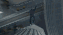 Flying Kitty Sucko Mode GIF - Flying Kitty Sucko Mode Playing With Kids GIFs