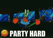 Party Hard Mr Krabs GIF - Party Hard Mr Krabs Spongebob GIFs