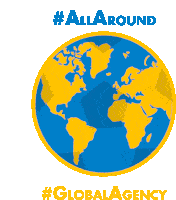 All Around Global Agency Sticker - All Around All Around Stickers