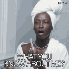 What You Know About Me Anok Yai GIF - What You Know About Me Anok Yai Harpers Bazaar GIFs