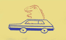 Dinosaur Car GIF - Dinosaur Car Riding GIFs