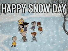 Happy Snow Day Skating GIF - Happy Snow Day Snow Day Skating GIFs