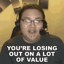 Youre Losing Out On A Lot Of Value Caleb Sullivan GIF - Youre Losing Out On A Lot Of Value Caleb Sullivan Myflin GIFs