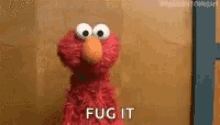 Elmo Fug It GIF - Elmo Fug It Shrug GIFs
