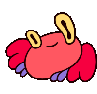 Spinning Crabby Crab Sticker - Spinning Crabby Crab Pikaole Stickers
