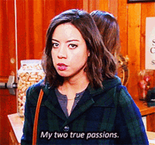 Parks And Rec April Ludgate GIF - Parks And Rec April Ludgate My Two True Passions GIFs