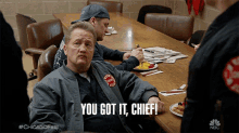 You Got It Chief Randy Mouch Mcholland GIF - You Got It Chief Randy Mouch Mcholland Christian Stolte GIFs