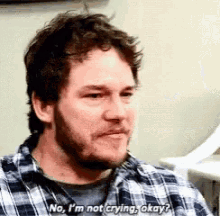 Chris Pratt Not Crying GIF - Chris Pratt Not Crying Okay GIFs