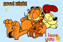 Good Night Garfield GIF - Good Night Garfield I Love You GIFs