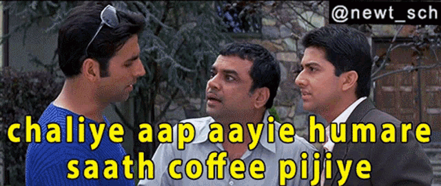 Awara Paagal Deewana Paresh Rawal GIF - Awara Paagal Deewana Paresh Rawal Akshay Kumar Coffee GIFs