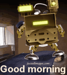 Good Morning Good Morning Robot GIF - Good Morning Good Morning Robot Robot GIFs