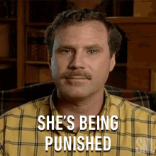 Shes Being Punished Will Ferrell GIF - Shes Being Punished Will Ferrell Saturday Night Live GIFs