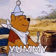 hungry pooh bear winnie the pooh pooh excited