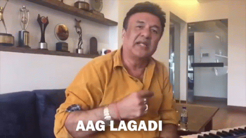 Aag Lagadi Anu Malik GIF - Aag Lagadi Anu Malik Anu Malik Aag Lagadi - Discover & Share GIFs