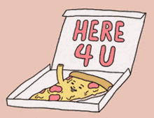 Pizza Here For You GIF - Pizza Here For You Wave GIFs