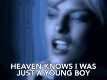 heaven knows i was just a young boy youth didnt know better freedom george michael