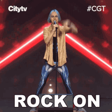 Rock On Jaymes Buckman GIF - Rock On Jaymes Buckman Canadas Got Talent GIFs