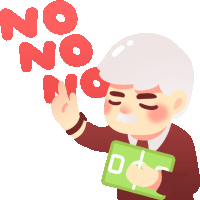 Coach Yells "No! No! No!" In English Sticker - Soccer Coach Board Coach No No No Stickers