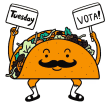 lcv taco tuesday taco dancing taco vote