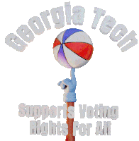 Georgia Tech Georgia Sticker - Georgia Tech Georgia Georgia Voting Stickers