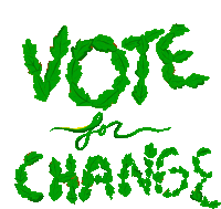 Vote For Change Voting Sticker - Vote For Change Change Vote Stickers