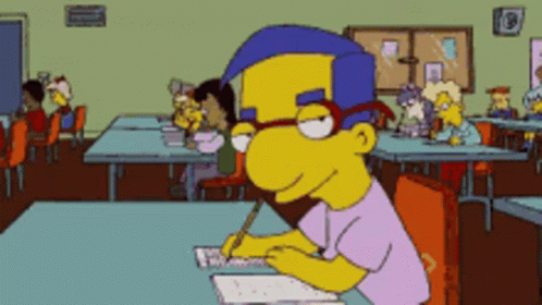 Milhouse Eyebrows GIF - Milhouse Eyebrows The Simpsons GIFs