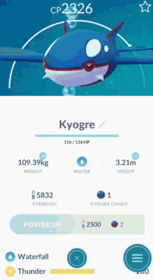 Kyogre Pokemongo GIF - Kyogre Pokemongo GIFs