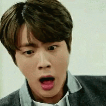Jin Bts GIF - Jin Bts Shocked - Discover & Share GIFs