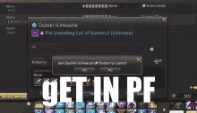 get in pf pf