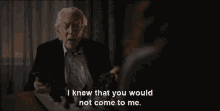 The Undoing Tv Show Donald Sutherland GIF - The Undoing Tv Show Donald Sutherland I Knew You Would Not Come To Me GIFs
