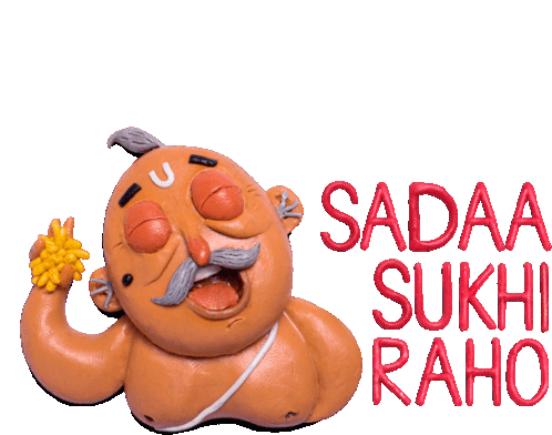 Pandit Saying 'God Bless You', In Hindi Sticker - Indian Wedding Always Be Happy Sadaa Sukhi Raho Stickers