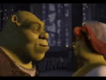 Shrek And Fiona Kiss GIF - Shrek Fiona Kiss GIFs