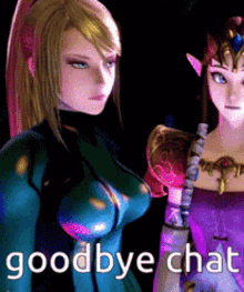 Goodbye Chat Metroid GIF - Goodbye Chat Metroid Zero Suit Samus GIFs