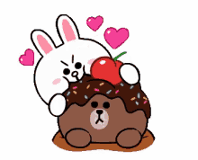 eat cake brown and cony apple love