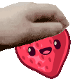 Pet The Strawberry Sticker - Pet The Strawberry Stickers