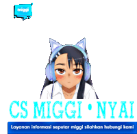 Nyai Miggi Miggi Nyai Sticker - Nyai Miggi Miggi Nyai Nyai Cs Stickers