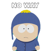 No Way Craig Tucker Sticker - No Way Craig Tucker South Park Stickers