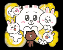 cony brown cony and brown line friends