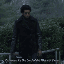 Oh Jesus Its Like Lord Of The Flies Out There Jay Dipersia GIF - Oh Jesus Its Like Lord Of The Flies Out There Jay Dipersia The Good Fight GIFs